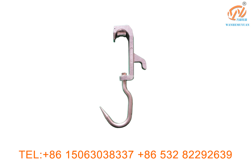Cattle carcass tube rail pulley hook
